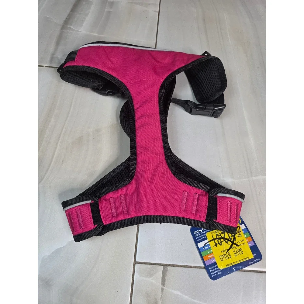 PetSafe EasySport Dog Harness Pink Medium Padded Reflective Mesh Handle S4‎